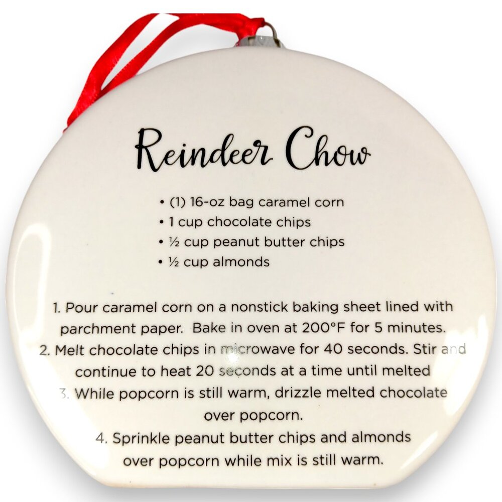 TEMPTATIONS-Christmas-Ornament-SANTA-w/Recipe-Holiday Decoration-Gift- Party - Picture 6 of 7
